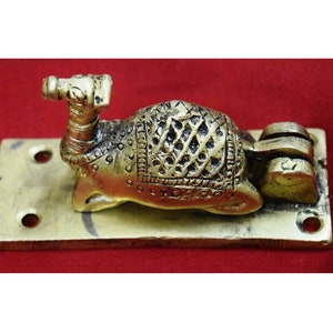 Golden Color Brass Camel Shape Doorbell | Handmade Tradition Front Door Knocker