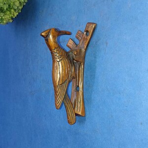 Woodpecker on Tree Design Door Bell Decor | Brass Metal Baby Room Door Knocker OGL2