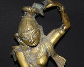 Belly Dancing Girl Statue Brass kathakali Classical Idol
