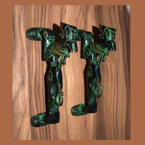 6.5&quot; Inches Filigree Horse Door Handle | Brass Door Accessories