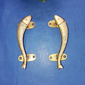 魚用食器棚取っ手ペア | 航海風キャビネット用取っ手金具 OGL