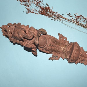 God Vinayaka Figure Brass Door Pull | Vintage Ganesha Door Handle | Exterior Home Furnishing Gift