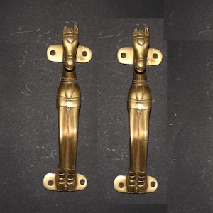 Pony Horse Head Design Door Handle Pair | Brass Handle For Main Door | Set of 02 pieces