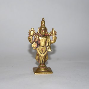 3&quot; Inches Lakshmi Statue | Brass Hindu Mythology Sculpture