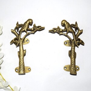 18 cm Schrankgriff Paar 18cm Papagei Vogel Design |