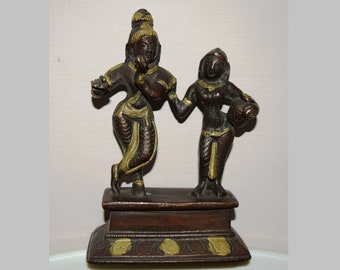 Radha Krishna Sculpture | Brass Symbol of Love Statue