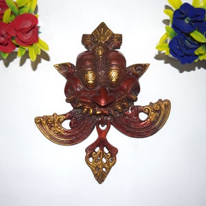 The Mythical Yali Wall Hanger | Brass Ethnic Yali Wall Hanging | Wall Accessories