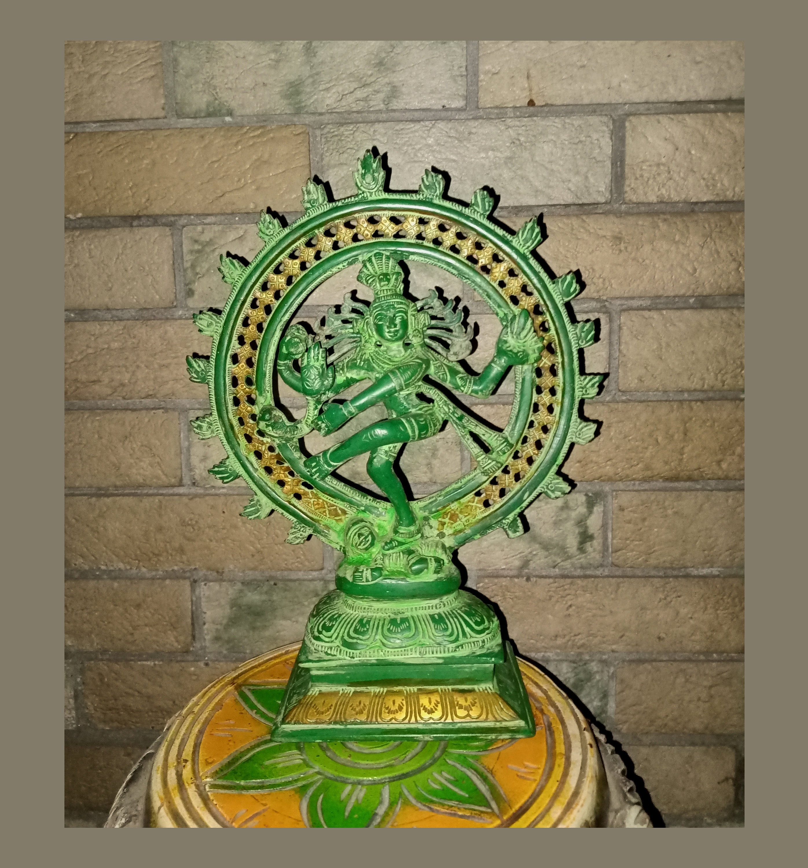 11.5'' Dancing Nataraja Statue | Brass Dancing Shiva Idol | Weight: 2. ...