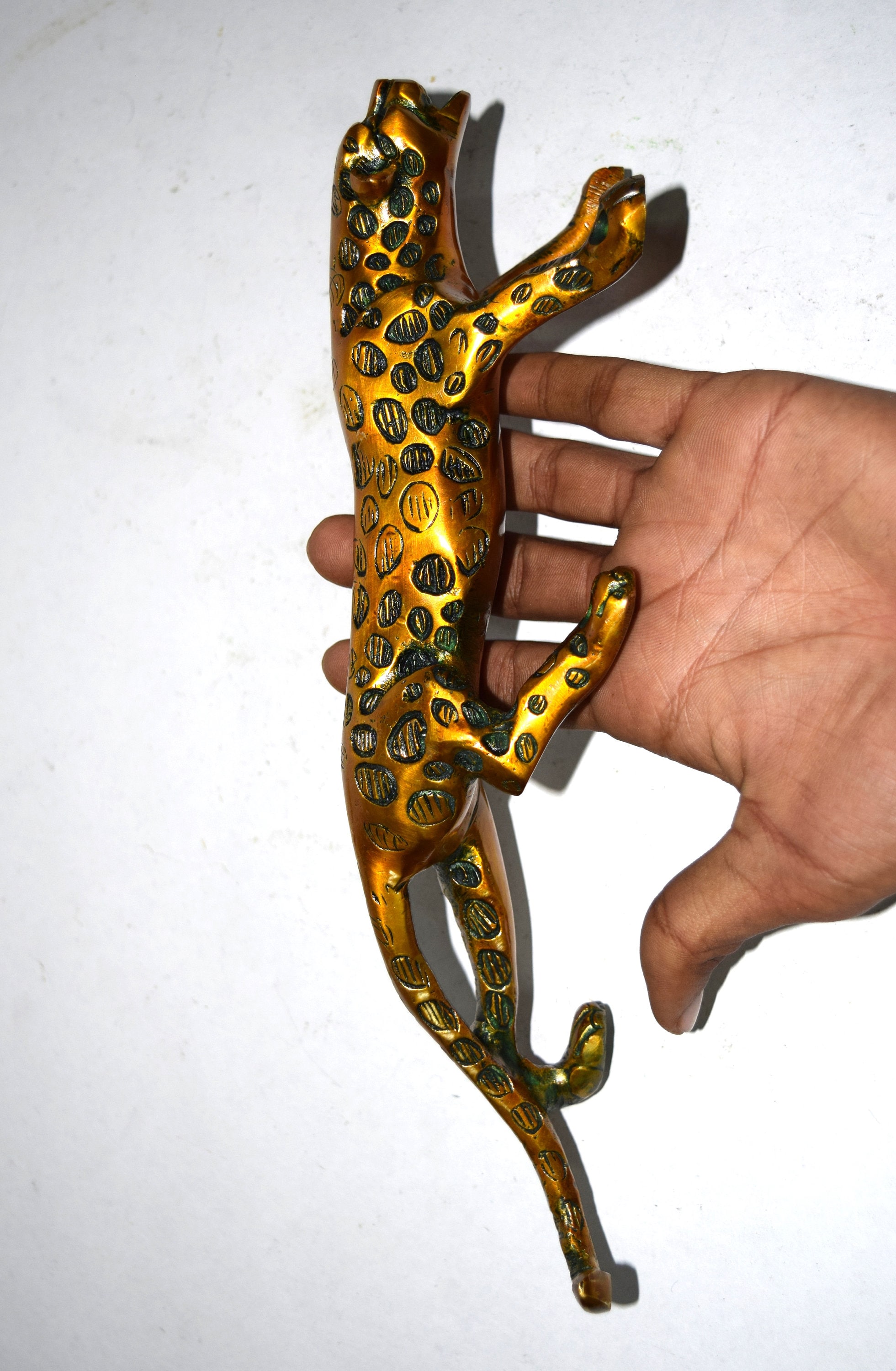 Jaguar Door Handle Brass Hunting Cat Shape Door Pull Etsy