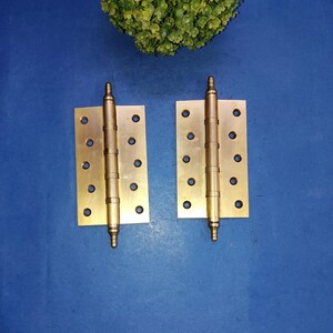 7.0'' Inch Premium Hinges for Home Door | Brass Cupboard Folding Hinges Set of 02 Pieces
