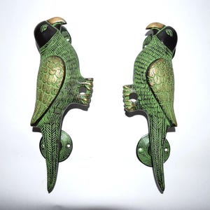 Majestic Parrot Shape Home-deurtrekkerset | Messing natuur vogel unieke deurklink hardware decor KWB032