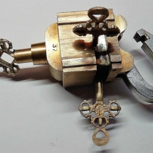 Tricky Lock With 6 Keys | Brass Puzzle Padlock | Safety Security Lock