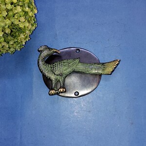 Messing Pfau Figur Türklingel | Vintage Stil Klopfer mit Bodenplatte | Doorware angezeigt werden Baby-Raum-Möbel