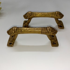 Dubbelsidigt tigerhandtag | Kökshandtag i mässing, vildkatt | Dörrtillbehör