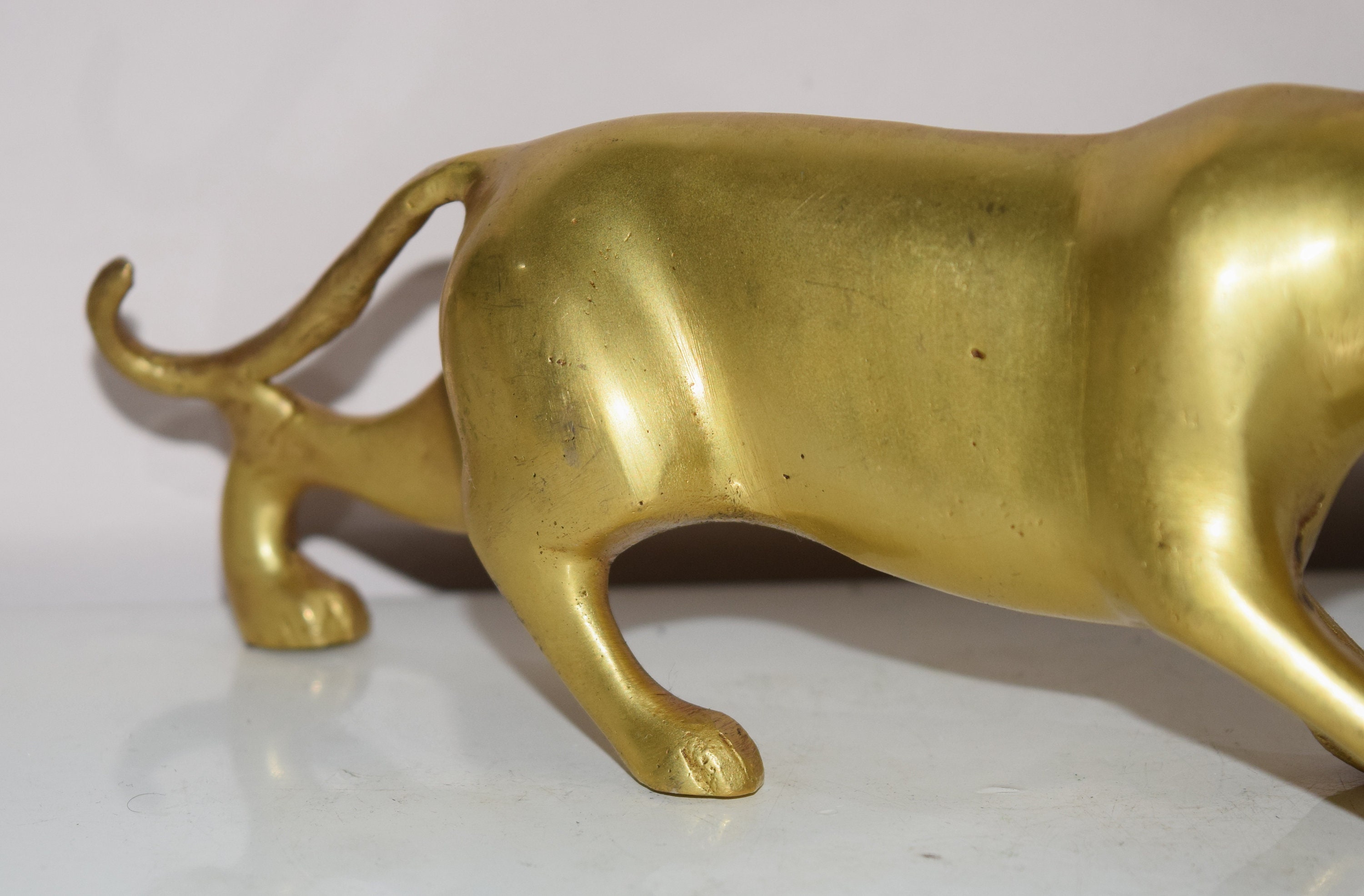 Brass Leaping Leopard Statue Awesome Handmade Panther Figurine Reception  Table Décor Showpiece -  Canada