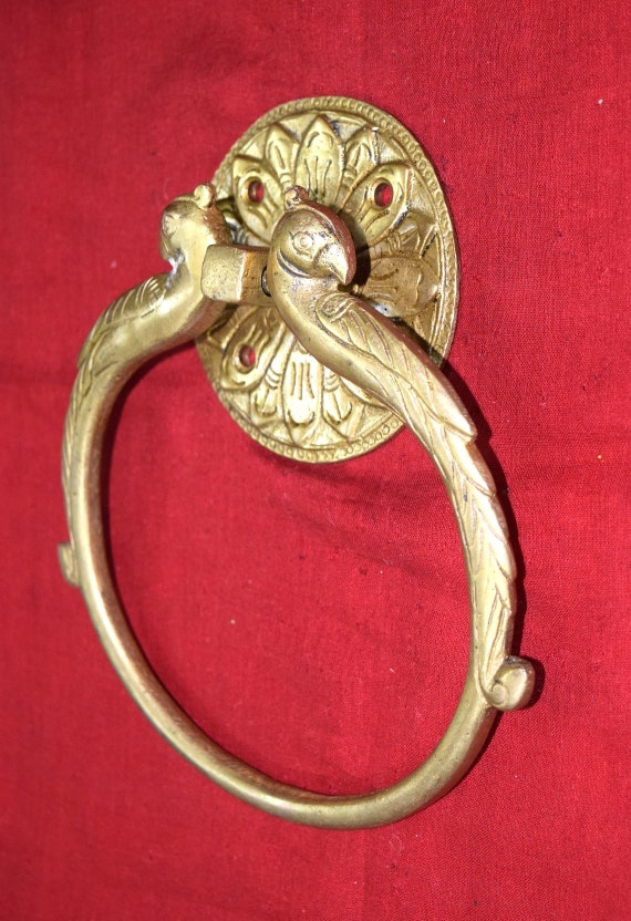 Door Hangers Wreaths & Door Hangers Brass Peacock Door Knocker Brass Peacock Towel Hanger Home