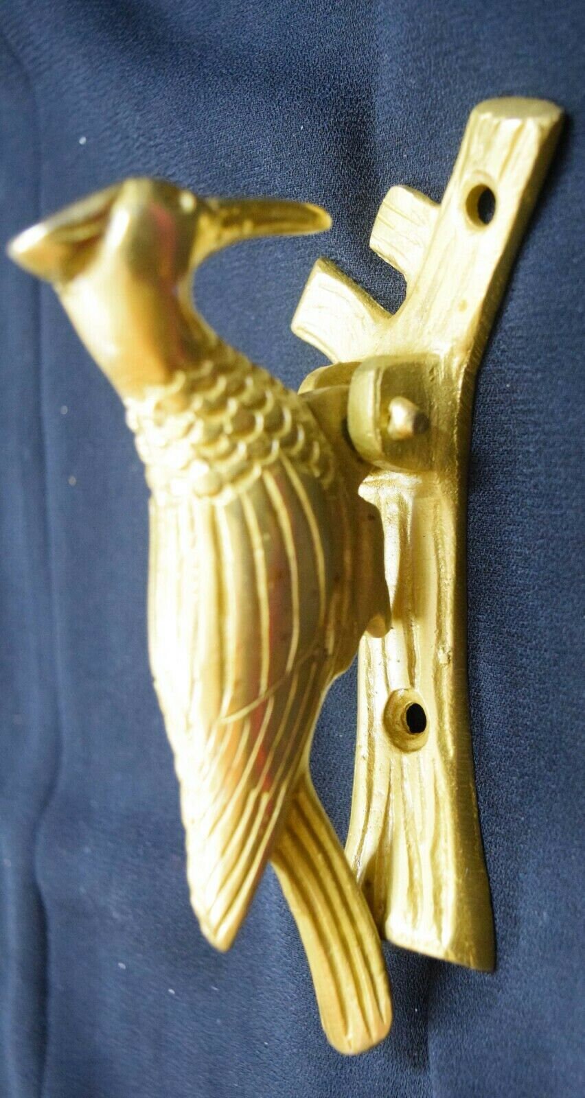Set of 02 pieces Woodpecker Door Knocker Brass Handmade Etsy