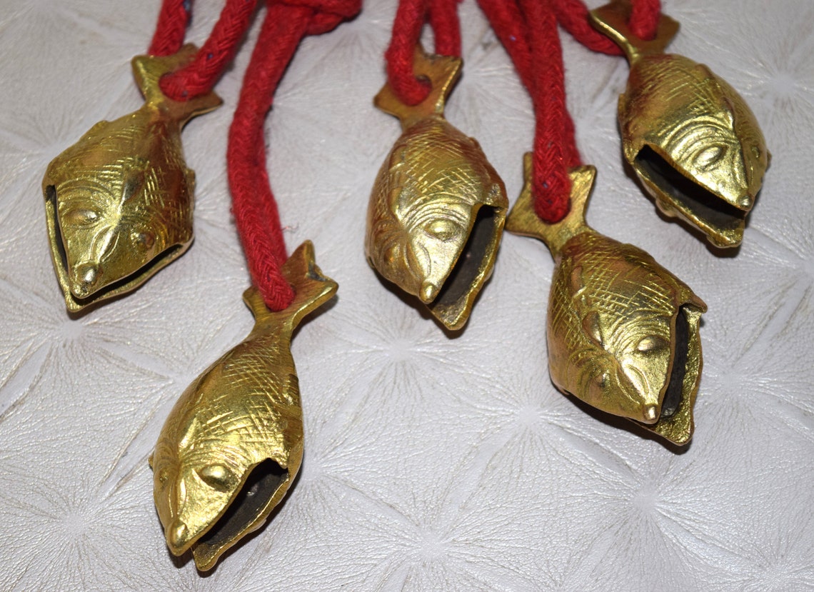 Set of 20 Pieces Fish Shape Bells Brass Ringing Fish Bell - Etsy