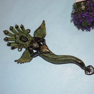 13&quot; Inches Mermaid Door Pull | Brass Mermaid Door Handle | Naag Kanya Door Pull