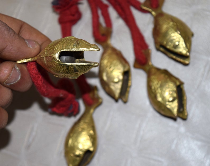 Set of 20 Pieces Fish Shape Bells Brass Ringing Fish Bell - Etsy