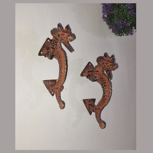 Chinese Dragon Shape Door Handle | Brass Home Interior Door Puller Decor