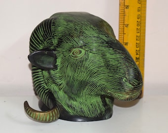 Baphomet Trophy Head to Brass Wall Decor | Rams Animal Sculpt Table Showpiece Statue OGL