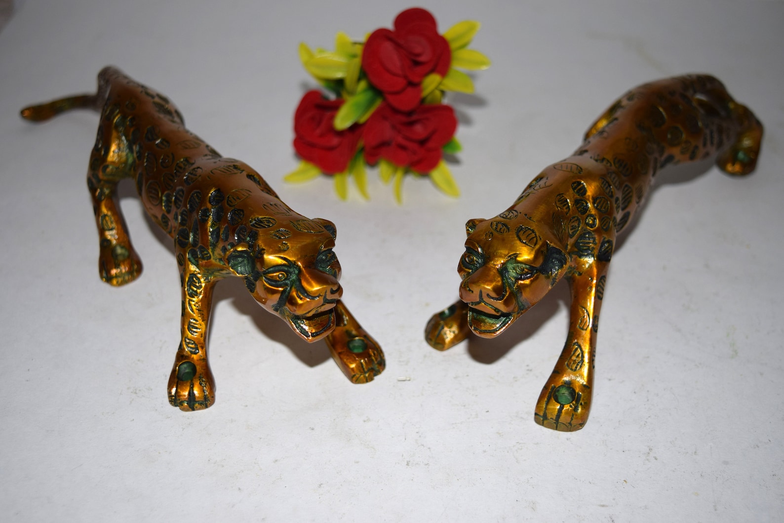 11 Inches Tiger Door Handle Brass Entryway Door Etsy