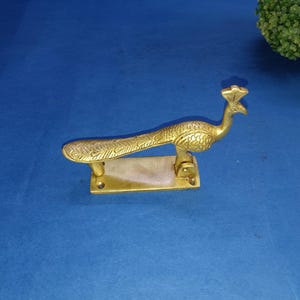 Brass Peacock Shape Door Bell Ring | Peafowl Design 6'' Inches Door Knocker
