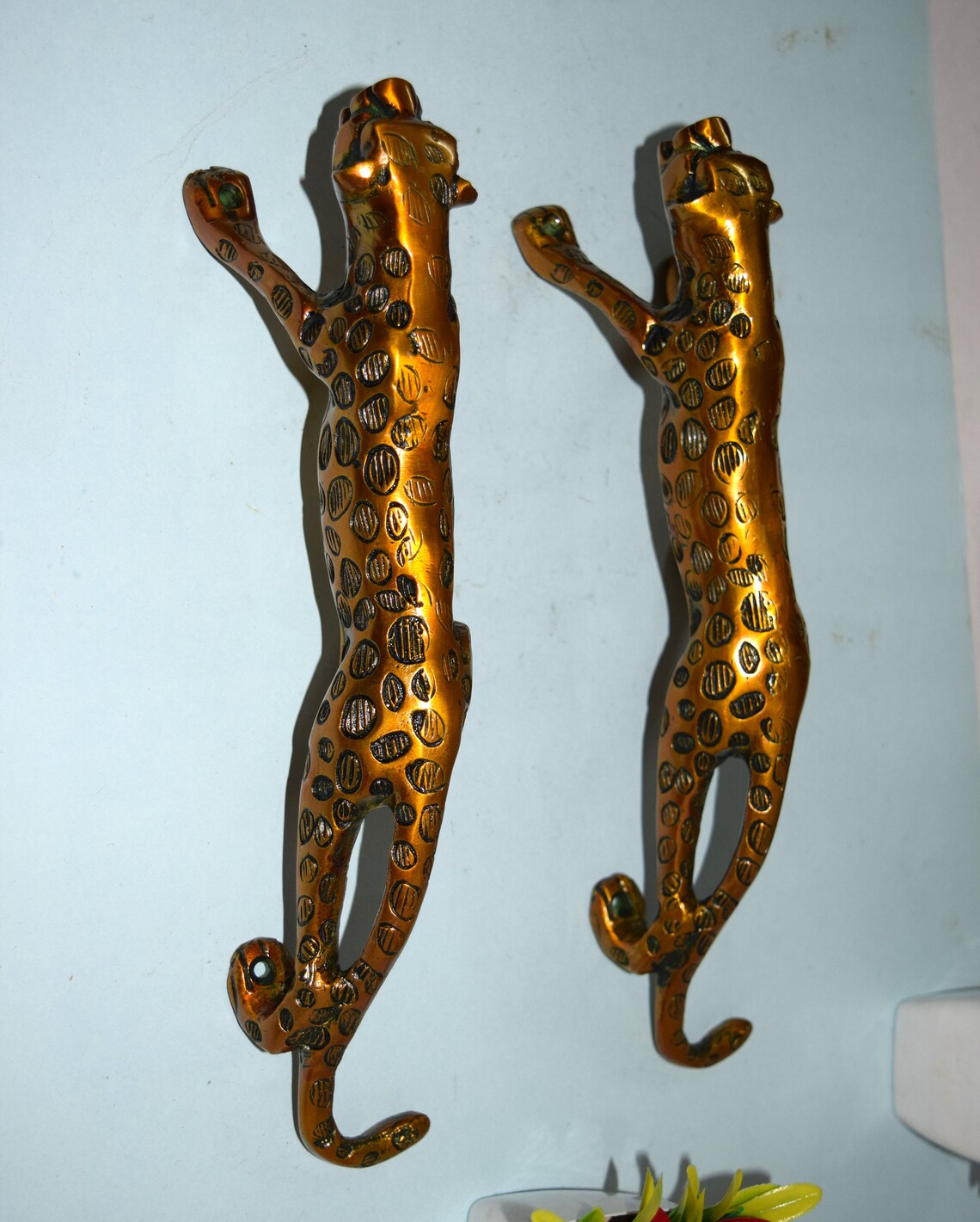 11 Inches Tiger Door Handle Brass Entryway Door Etsy UK