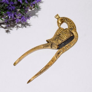 Brass Supari Sarota | Peacock Design Walnut Cracker