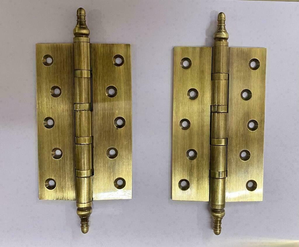 SEWACC Vintage Crown Cabinet Hinges Red Bronze Non-Mortise