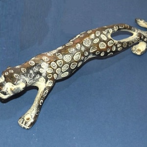 Bengal Tiger Shape Door Handle | Brass Jaguar Leopard Interior Door Pull Décor