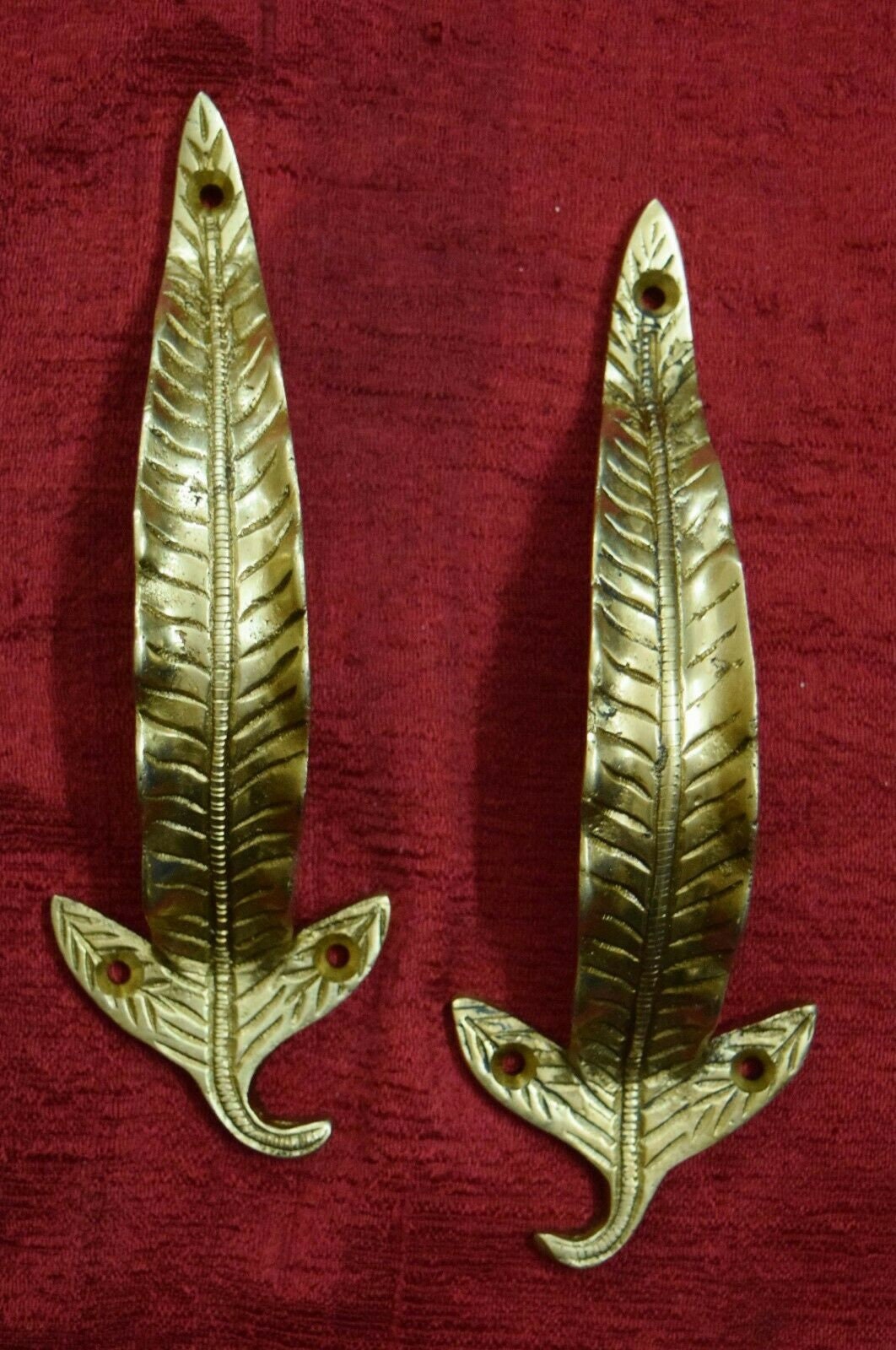 Salix Leaf Door Handle Drawer Pull Decorative Gate Furnish Etsy