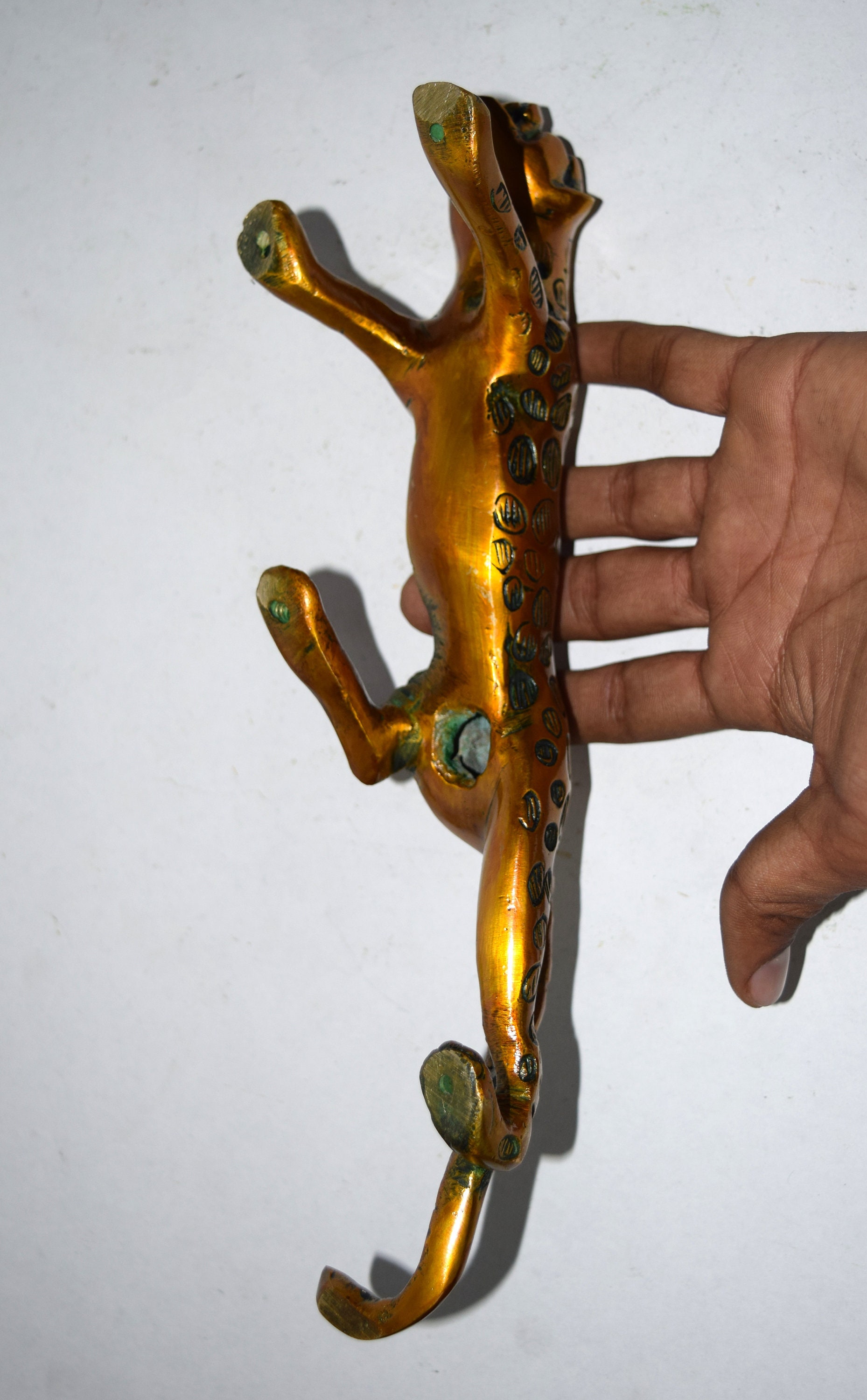 Jaguar Door Handle Brass Hunting Cat Shape Door Pull Etsy