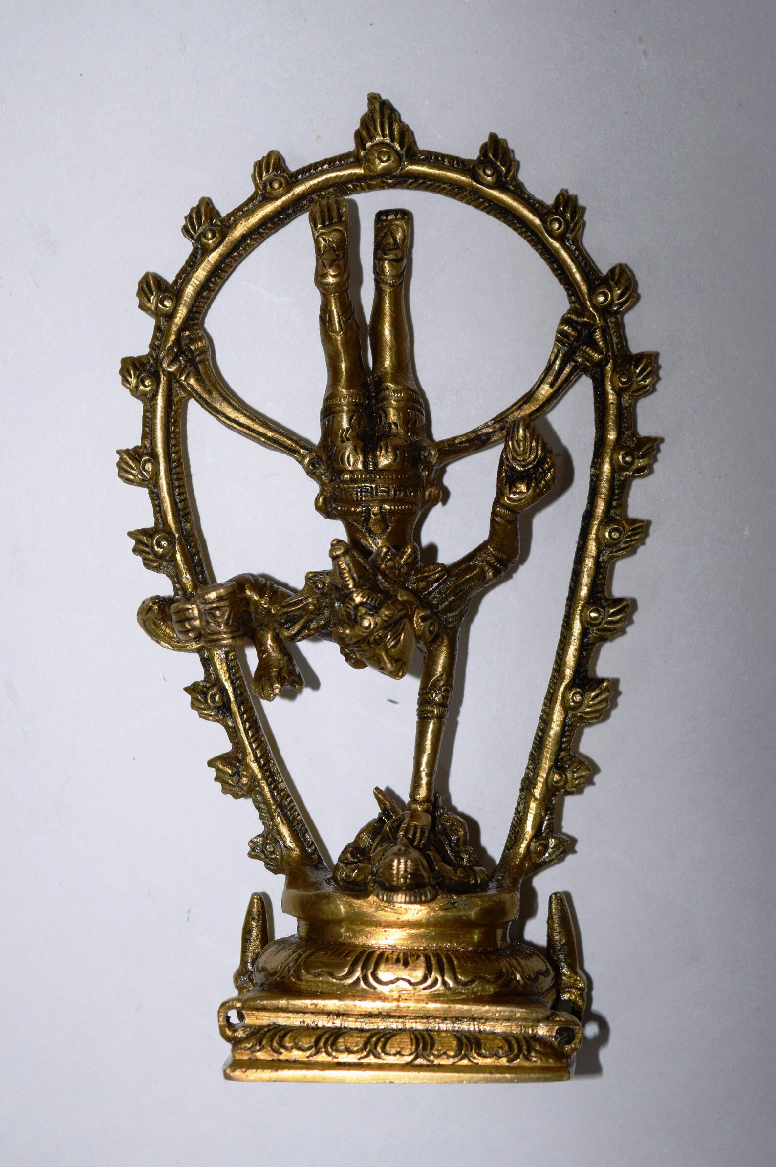 Brass Nataraja Dancing Position Statue | Lord Shiva Angry Tandava ...