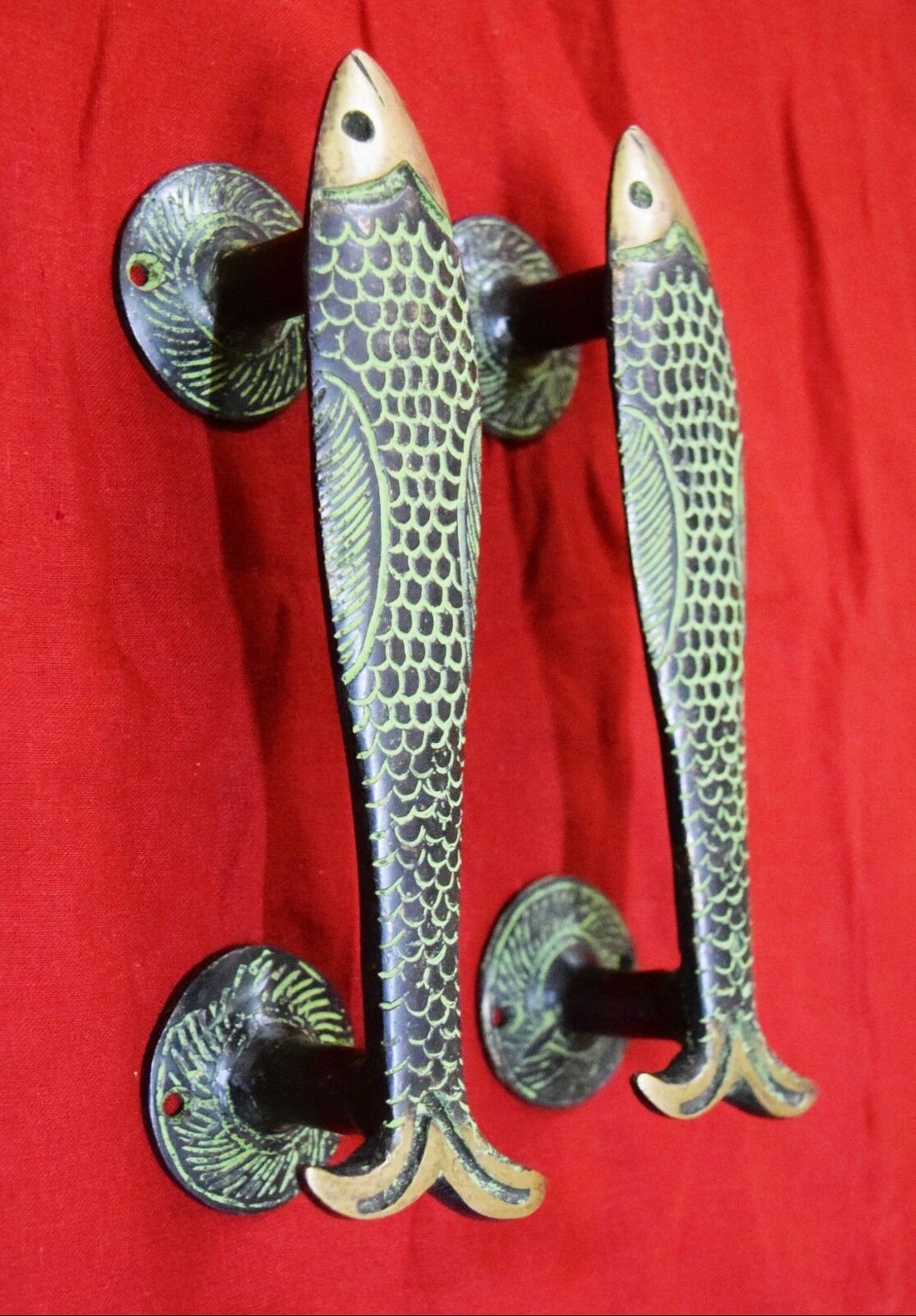 Nautical Fish Shape Door Handle Ocean Theme Almirah Door Etsy