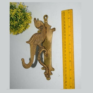 Cockatoo Wall Clothes Hanger | Brass Parrot Design Housewarming Wall Hook