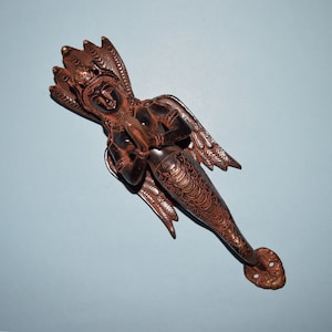 11&#39;&#39; Inches Naag Kanya Handle Brass Door Handle | Welcome Mermaid Metal Door Pull Snake Queen | Weight- 1.1 KG Approx.