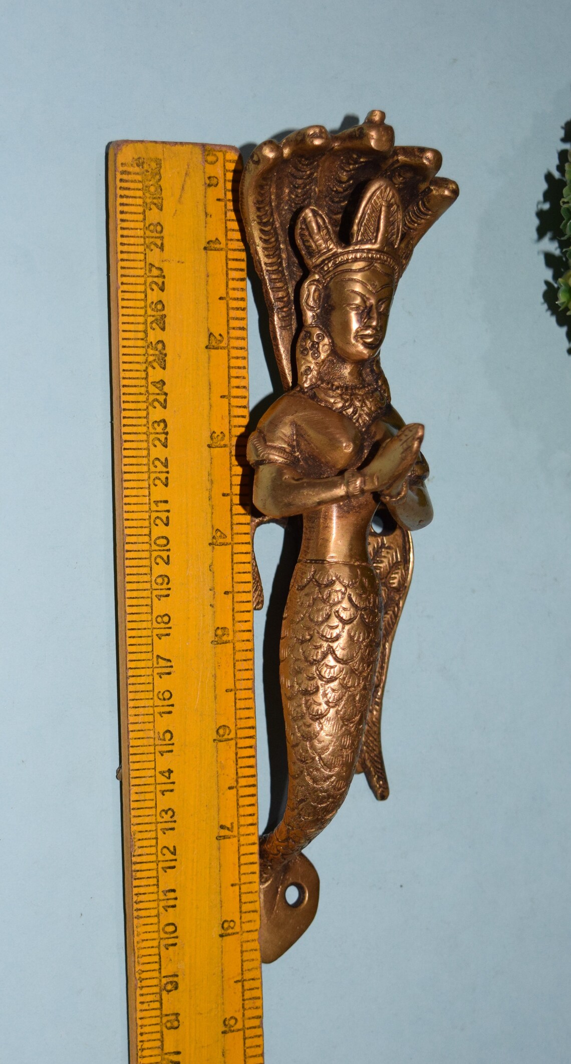 Mermaid Shape Door Handle 9'' Inches Praying Snake Etsy