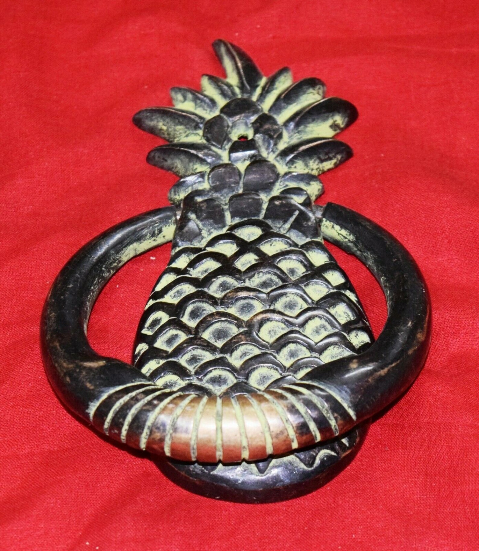 Brass Pineapple Knocker Front Door Knocker Door Etsy