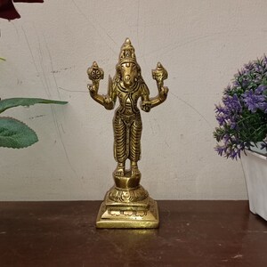 6.0" Inches Hayagriva Unique Sculpture | Brass Religious God Statue | Corner Table Housewarming