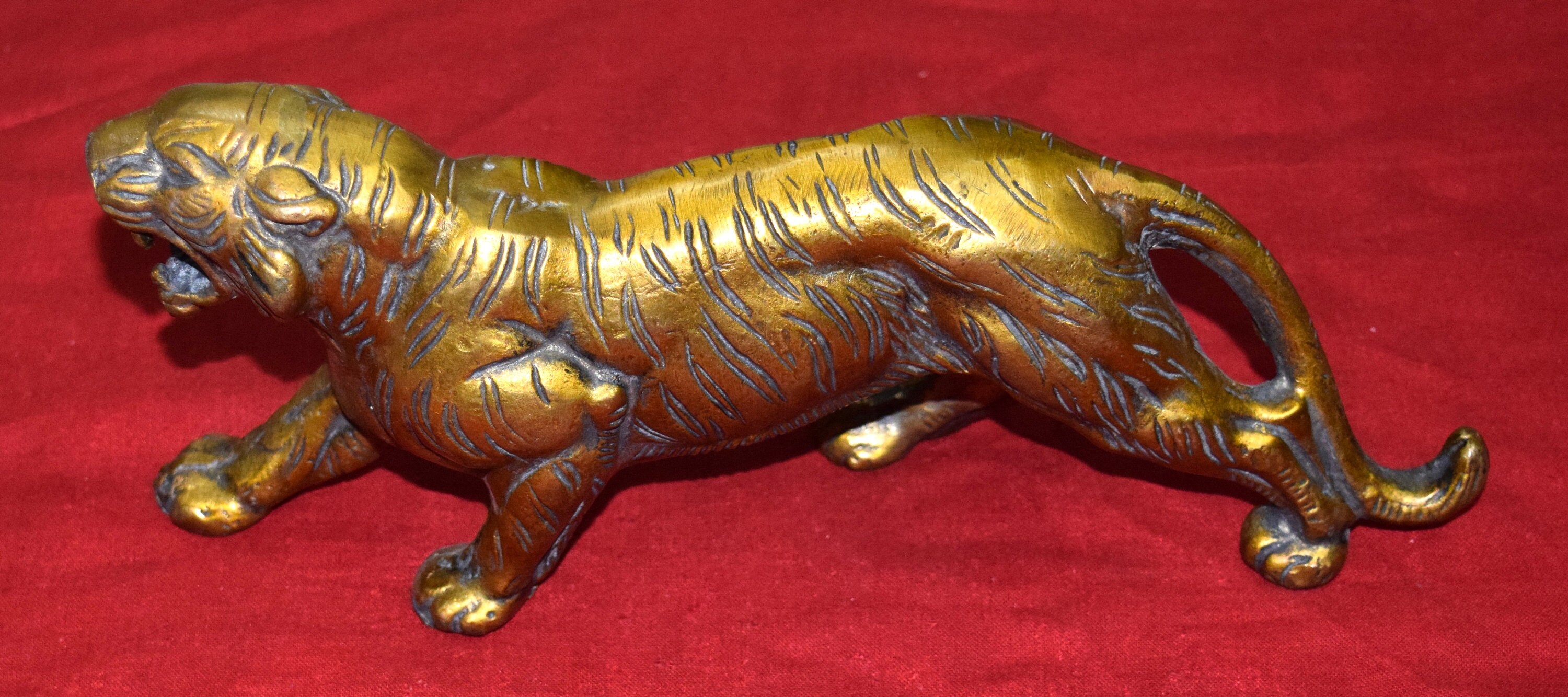 Brass Jaguar Tiger Statue Big Wild Shape Showpiece or Table Etsy UK