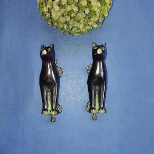 Brass Cat Door Handle | Handmade Cat Shape Almirah Door Pull
