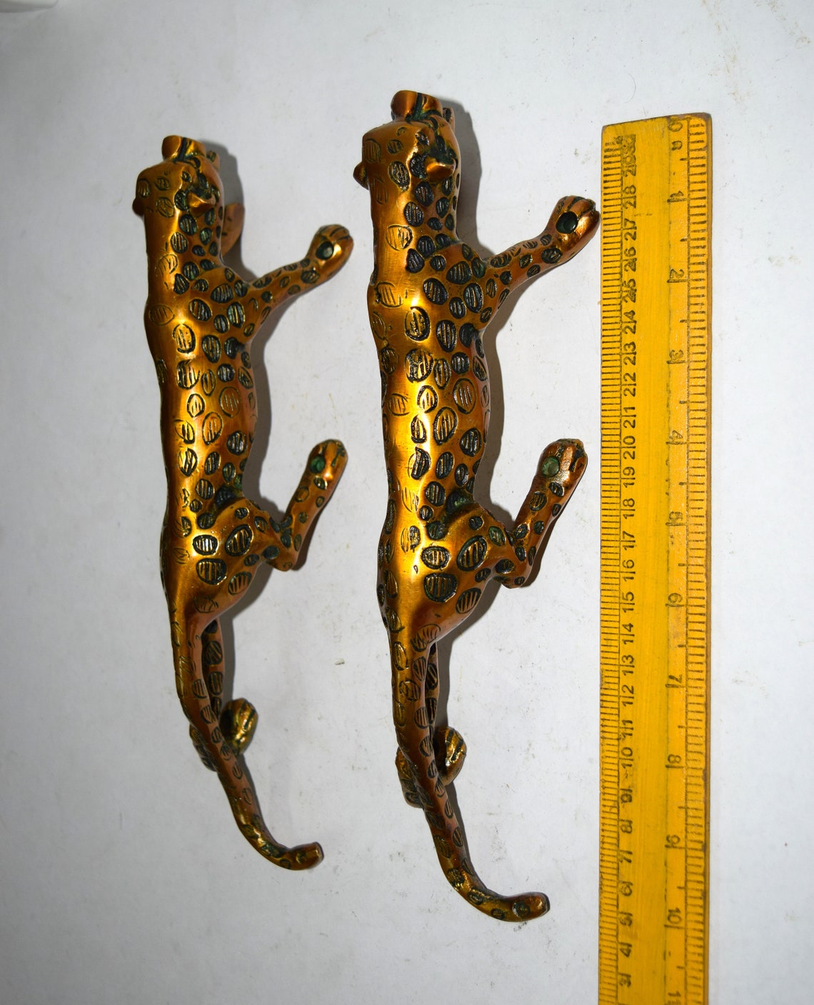 11 Inches Tiger Door Handle Brass Entryway Door Etsy