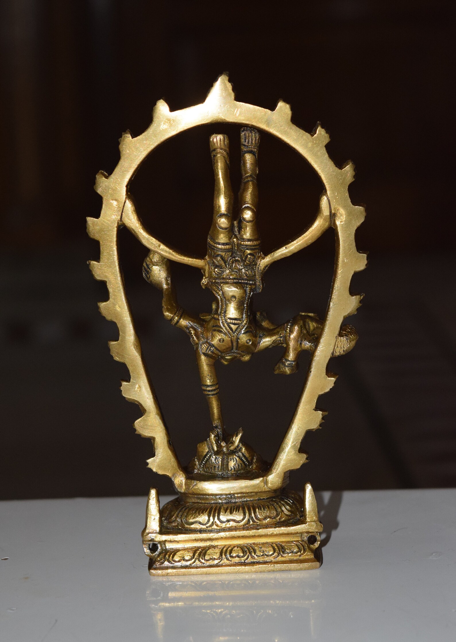 Brass Nataraja Dancing Position Statue | Lord Shiva Angry Tandava ...