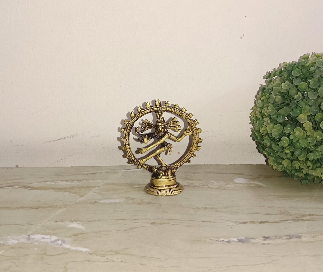 Brass Nataraja Idol | Shiva Dancing Figurine Statue - Etsy