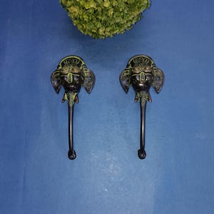 Handmade Design Ganesha Door Handle | Brass Door Accessories | Made in India