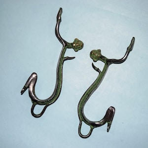 Tribal Door Handle Pair | Brass Set of 02 Pieces | Swinging Monkey Pull