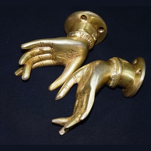 Mädchen Hand Türknauf Messing Türknauf Lady Handform