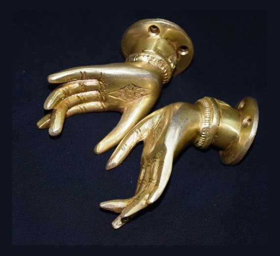 Brass Luxury Door Handle Parrot-shaped 'tamba' / 